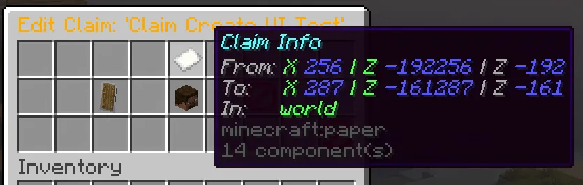Claim Edit UI Info