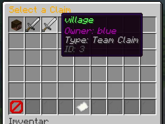 Claim Select UI