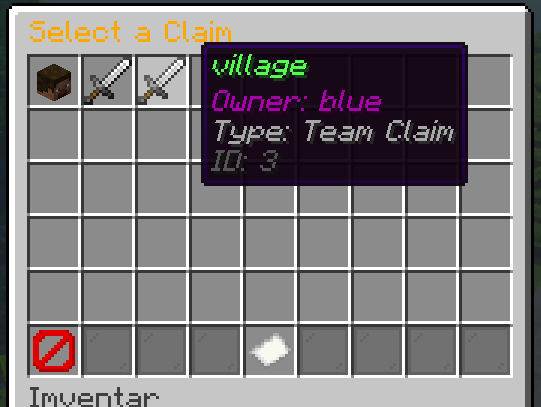 Claim Select UI